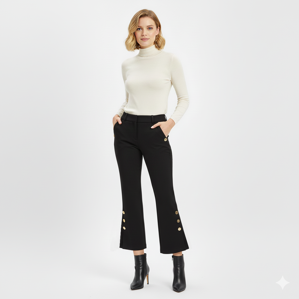 PANTALON BOTONES LISO