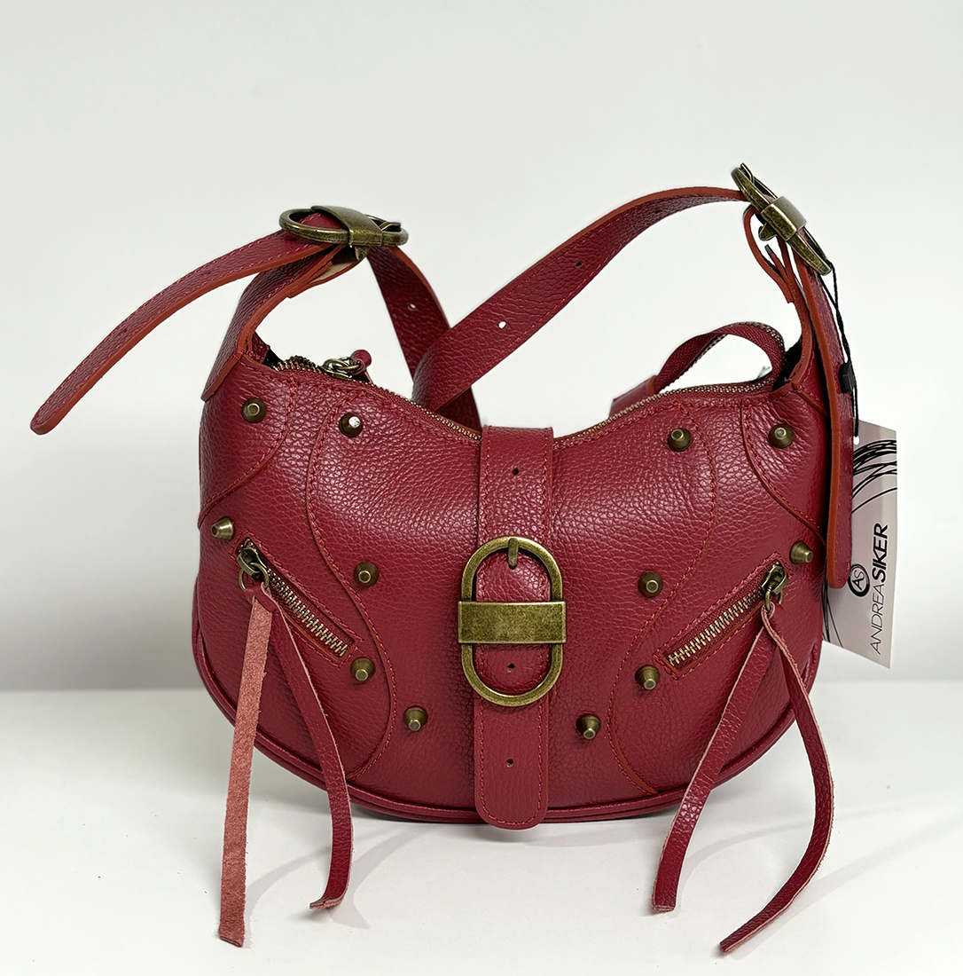 BOLSO PIEL CREMALLERAS