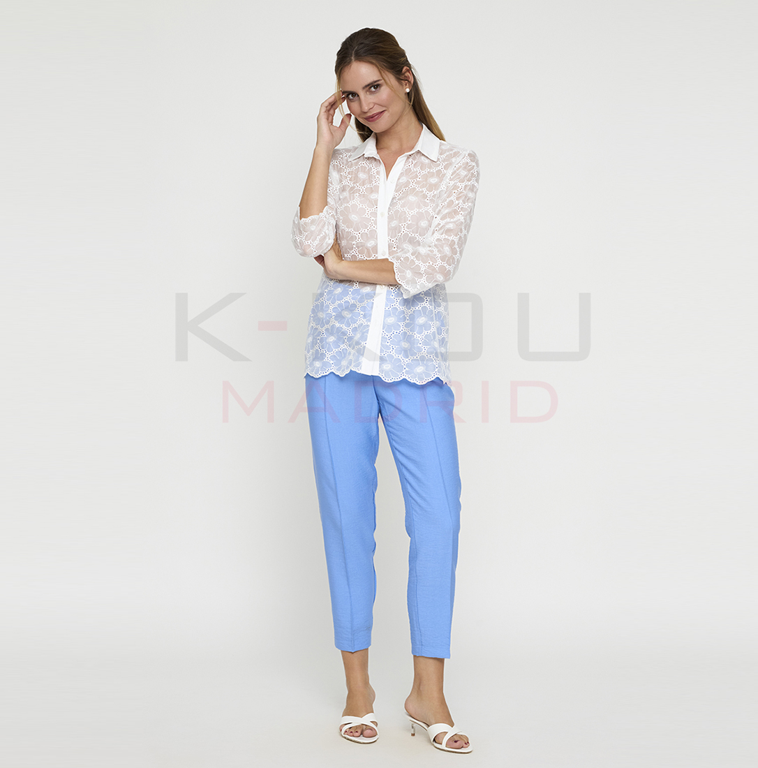 BLUSA CHLOE MANGA LARGA