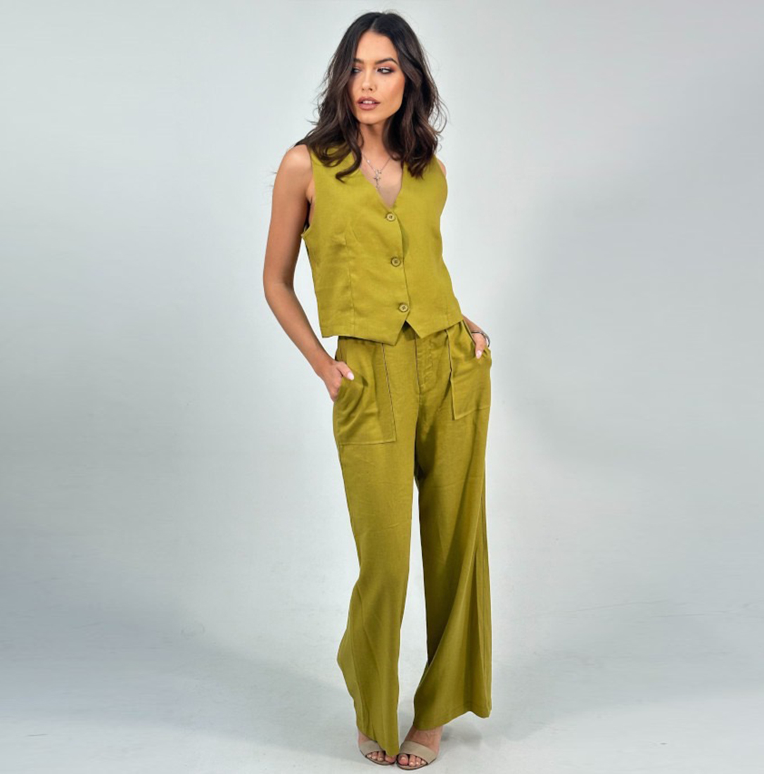 PANTALON LINO BOLSILLOS