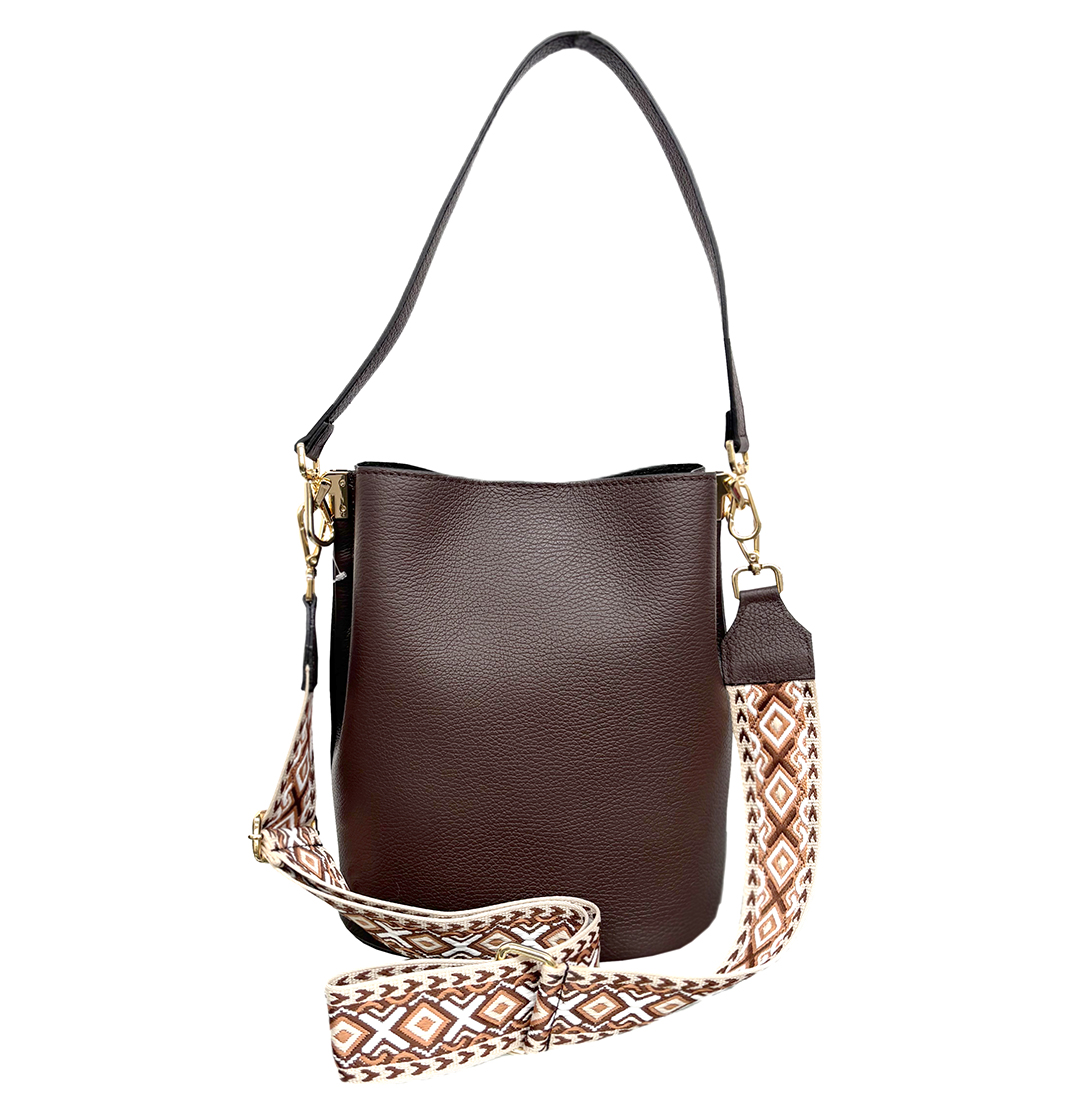 BOLSO CUBO PIEL