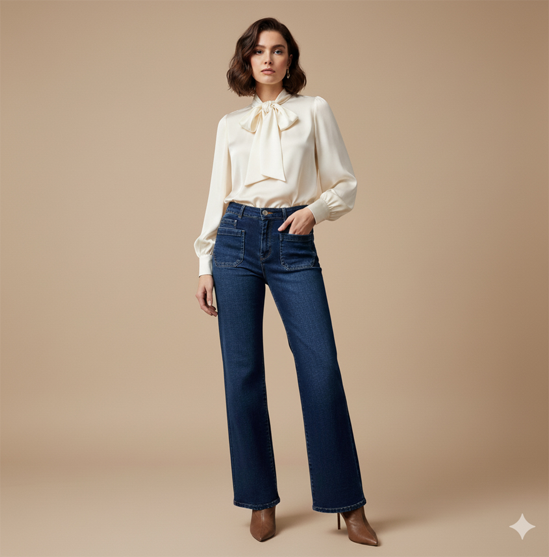 PANTALÓN VAQUERO BOLS.PLASTÓN