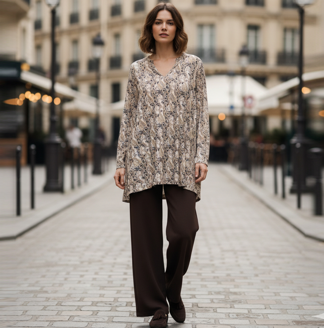 CAMISETA MAXI ARABESQUE