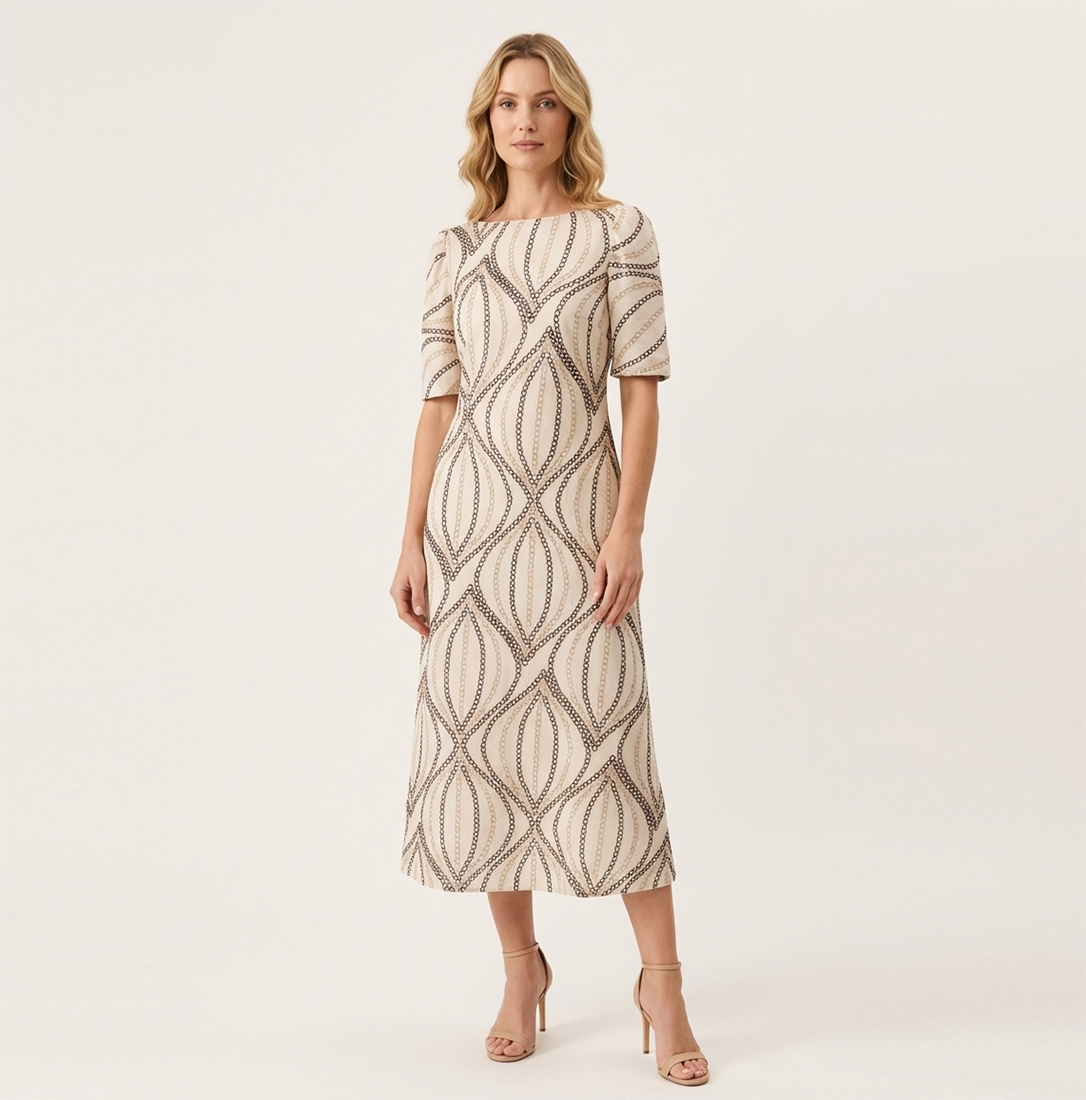 VESTIDO BORDADO MANGA DENIS