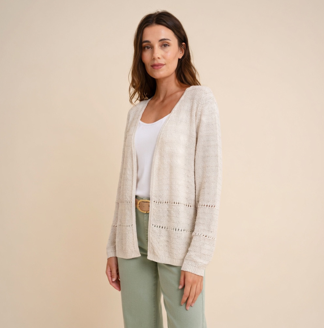 CHAQUETA PUNTO CALADOS