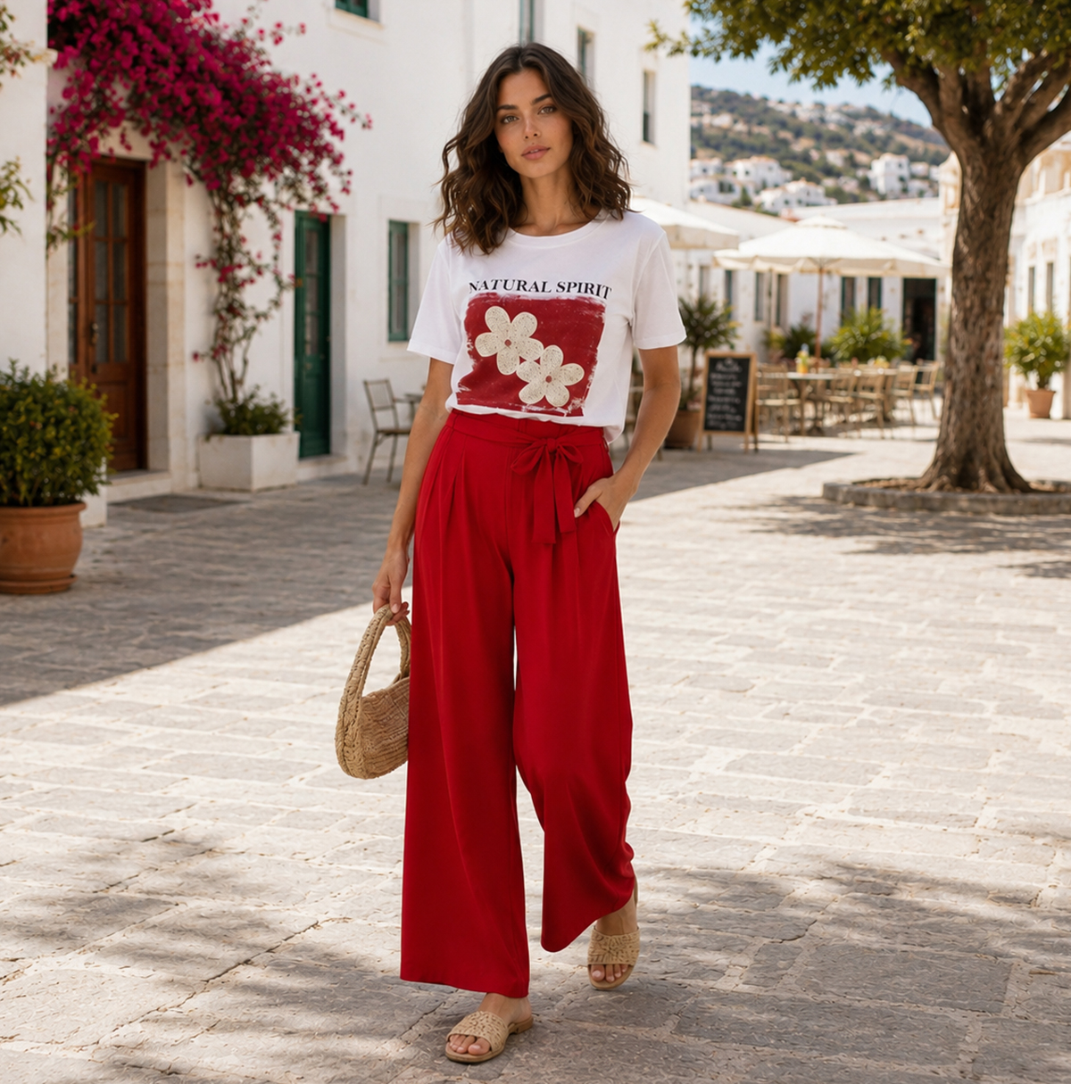 PANTALON PALAZZO LINEN