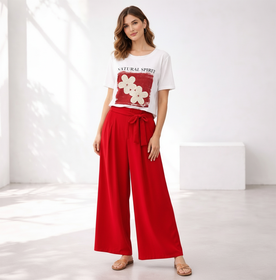 PANTALON PALAZZO LINEN