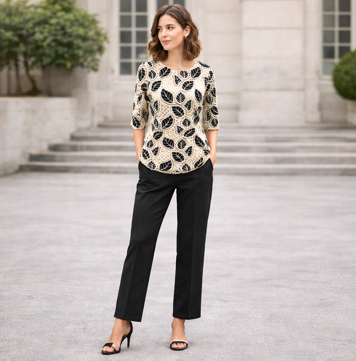 BLUSA MANGA CECILE CROCHET