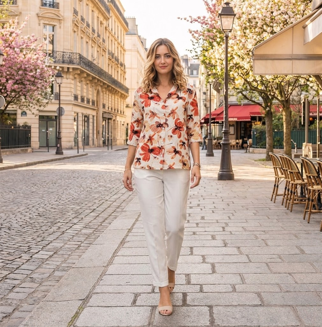 BLUSA COLETTE ESTAMPADA