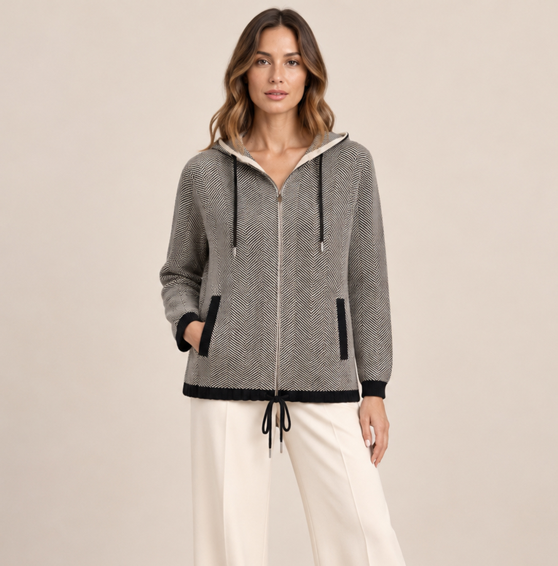 CHAQUETA ESPIGA CREMALLERA
